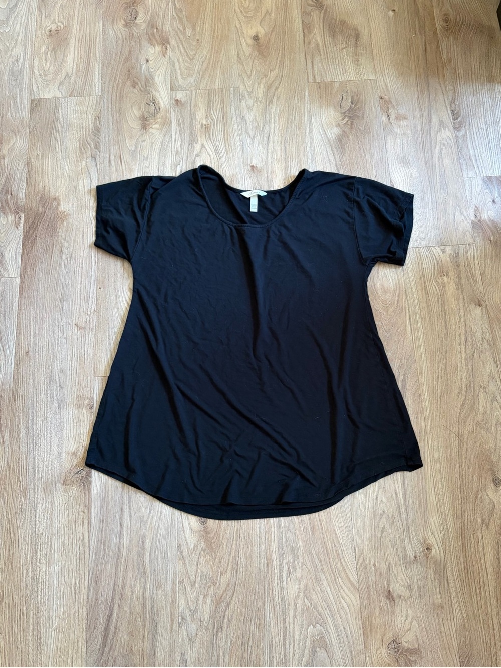 Soma Black Scoop Neck Short Sleeve Sleep Pajama Top Tee Sz M super duper soft!